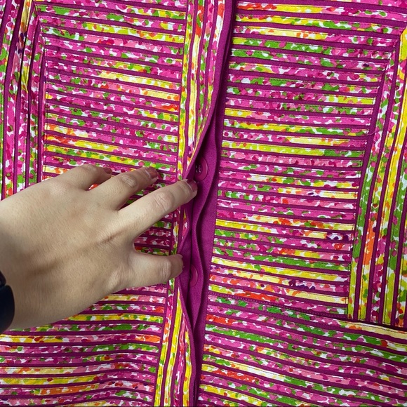 Chico's Multicolored Layered Textured Jacket Blazer - Picture 3 of 7